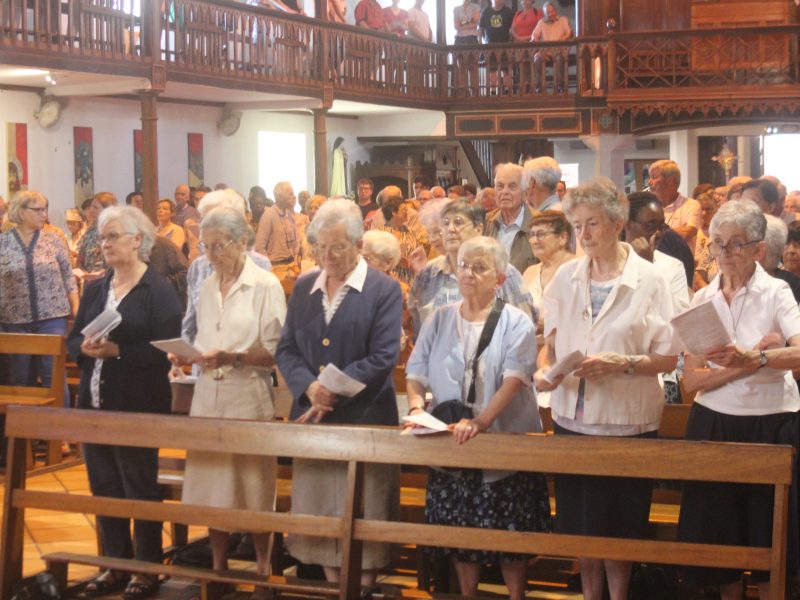 MESSE D’ACTION DE GRACE A L’OCCASION DU DEPART DES SERVANTRES DE MARIE.