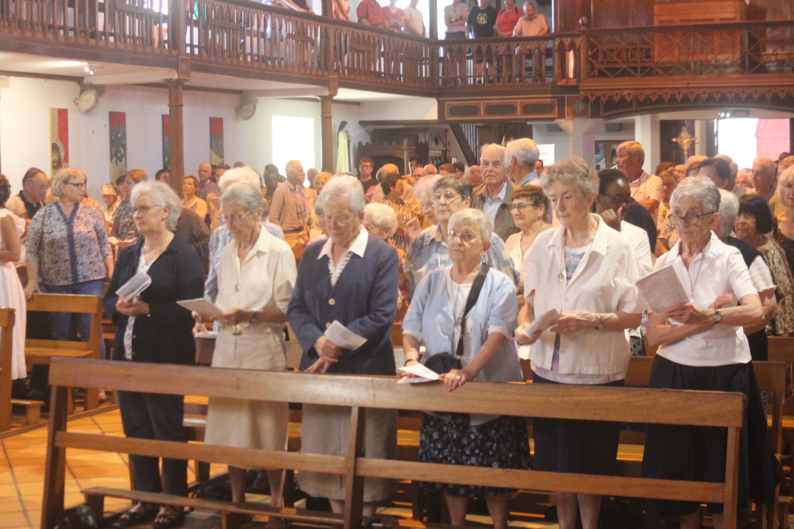 MESSE D’ACTION DE GRACE A L’OCCASION DU DEPART DES SERVANTRES DE MARIE.