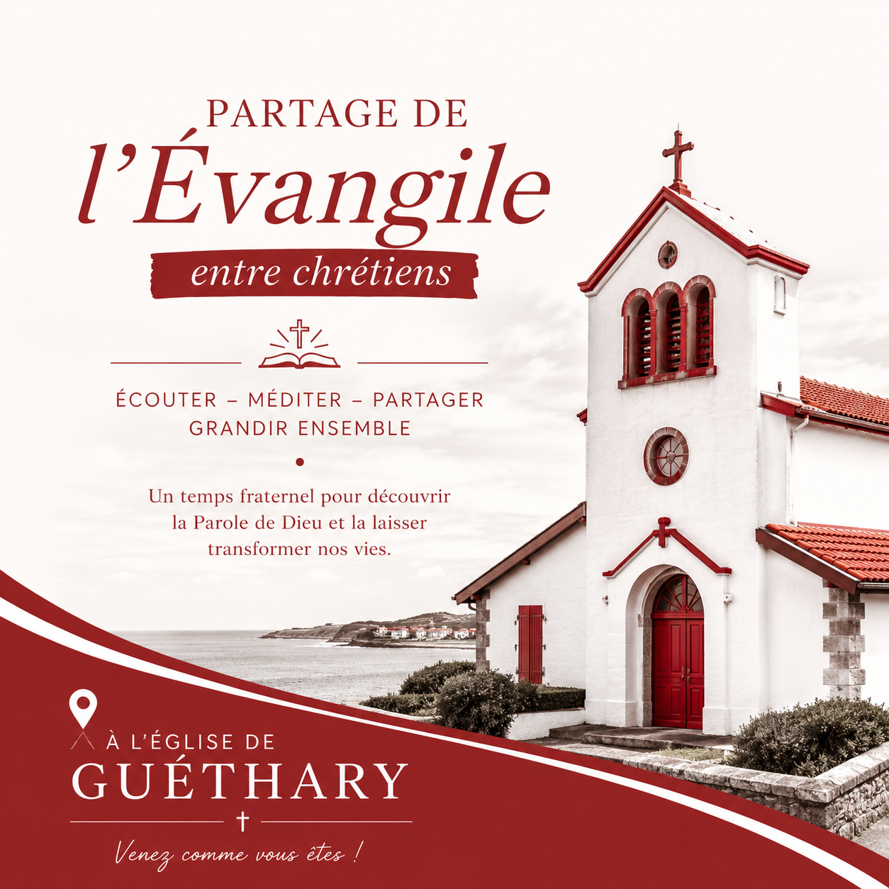 Partage d’Evangile toute l’année à l’Eglise de Guéthary Partage d’Evangile toute l’année à l’Eglise de Guéthary