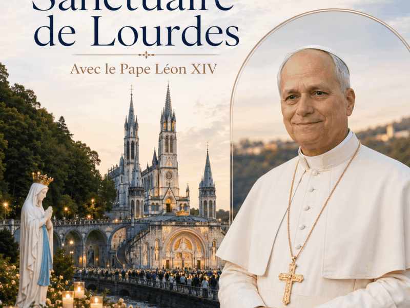 Pélerinage avec le Pape Léon à Lourdes