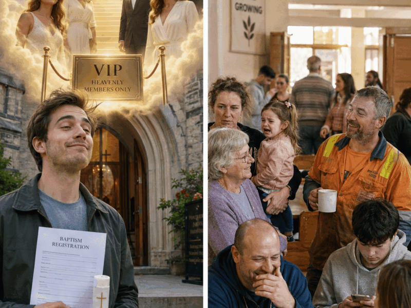 Le baptême nous fait-il entrer dans une communauté de saints… ou de frères ?