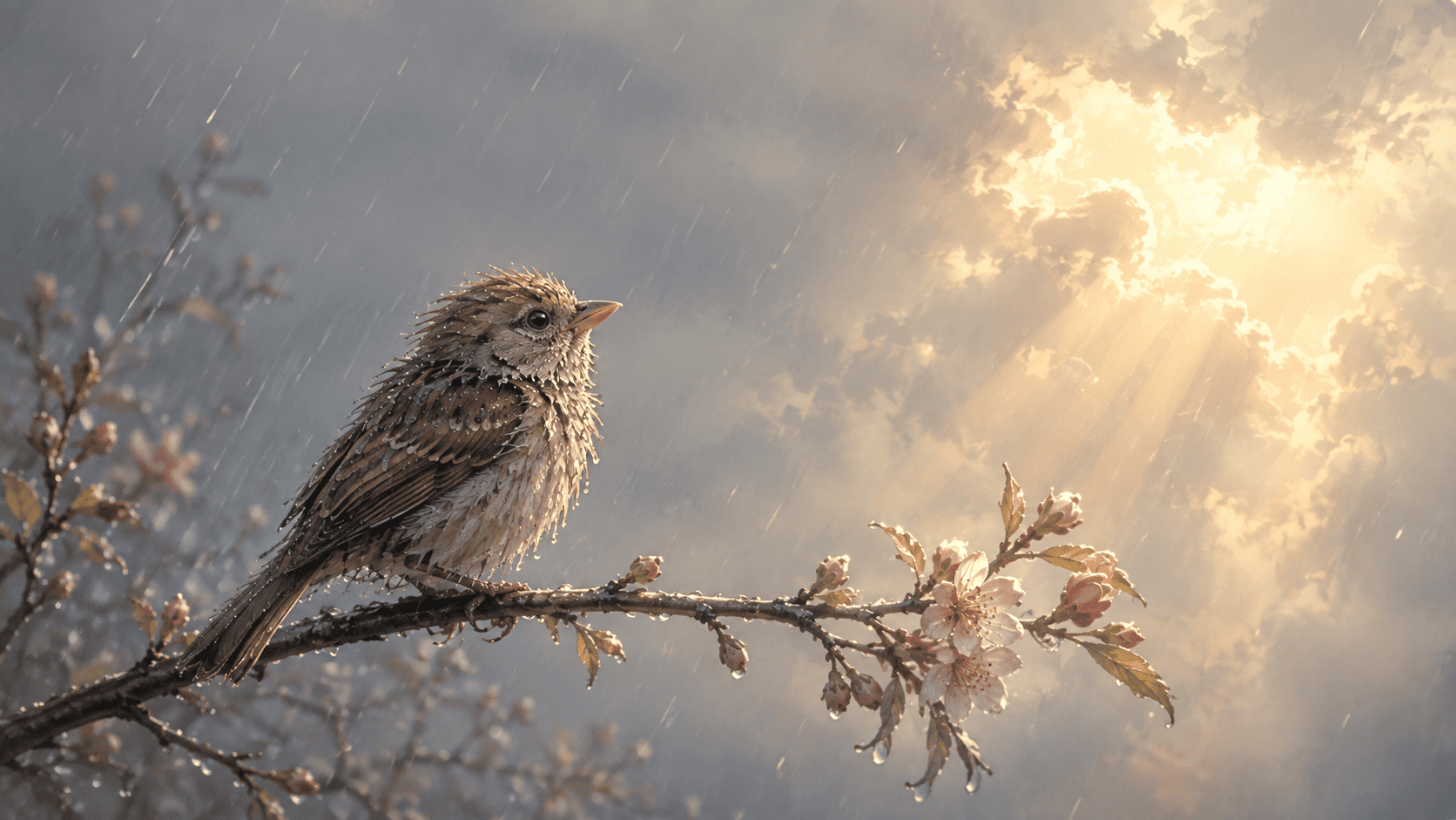 Comme le petit oiseau, attendre le Soleil Comme le petit oiseau, attendre le Soleil